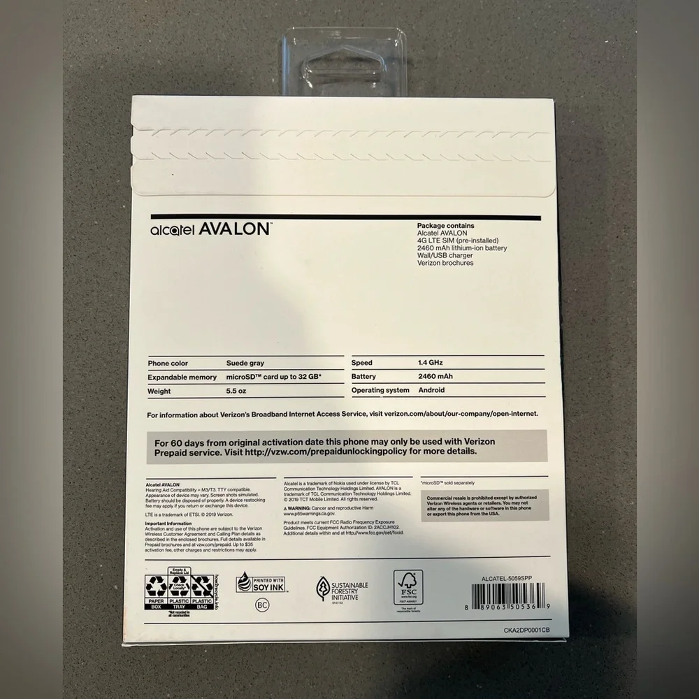 Alcatel nib verizon